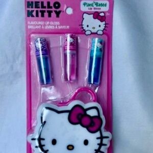 💲SALE💲 New in Package Hello Kitty Plant Based Flavored Lip Glosses and Case